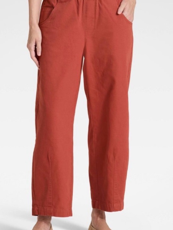 Universal Thread Pants - Women's Mid-Rise Barrel Leg Pants - Universal Thread Size Large - C47-040